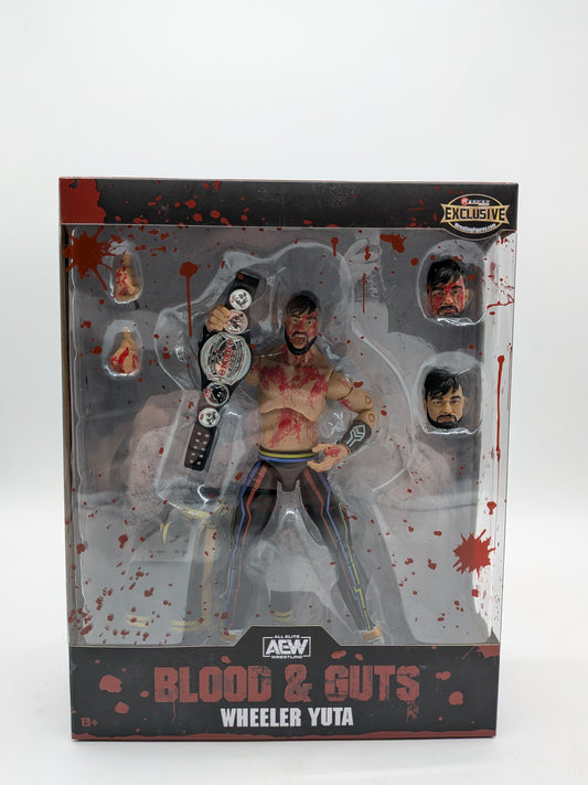 Jazwares 2023 AEW Blood & Guts Wheeler Yuta Action Figure (Ringside Exclusive)