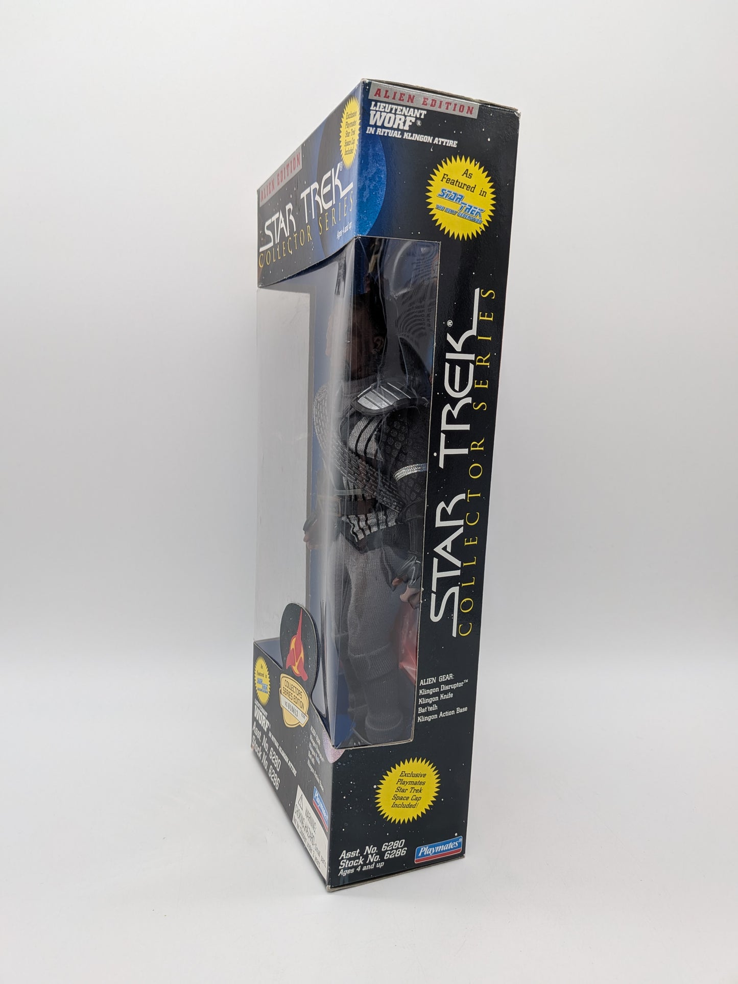 Playmates 1995 Star Trek Collector Series Worf 9" Action Figure