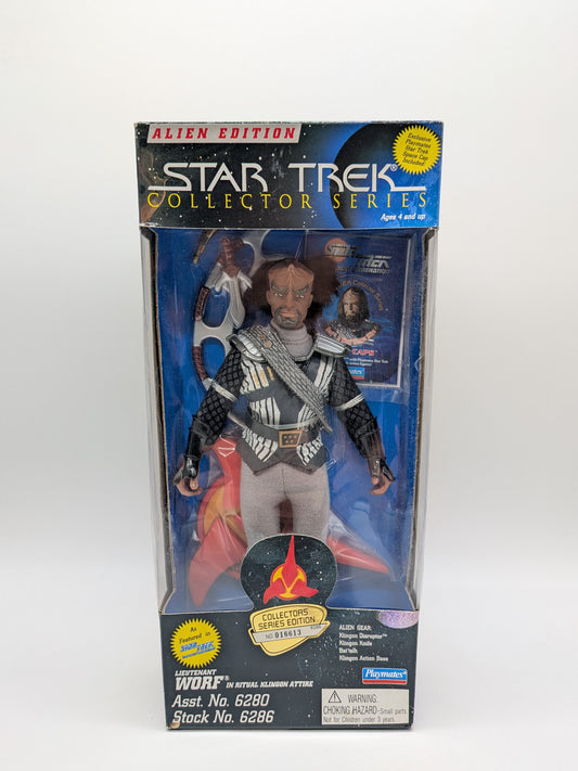 Playmates 1995 Star Trek Collector Series Worf 9" Action Figure