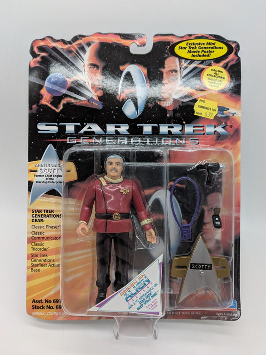 Playmates 1994 Star Trek Generations Montgomery Scott Action Figure