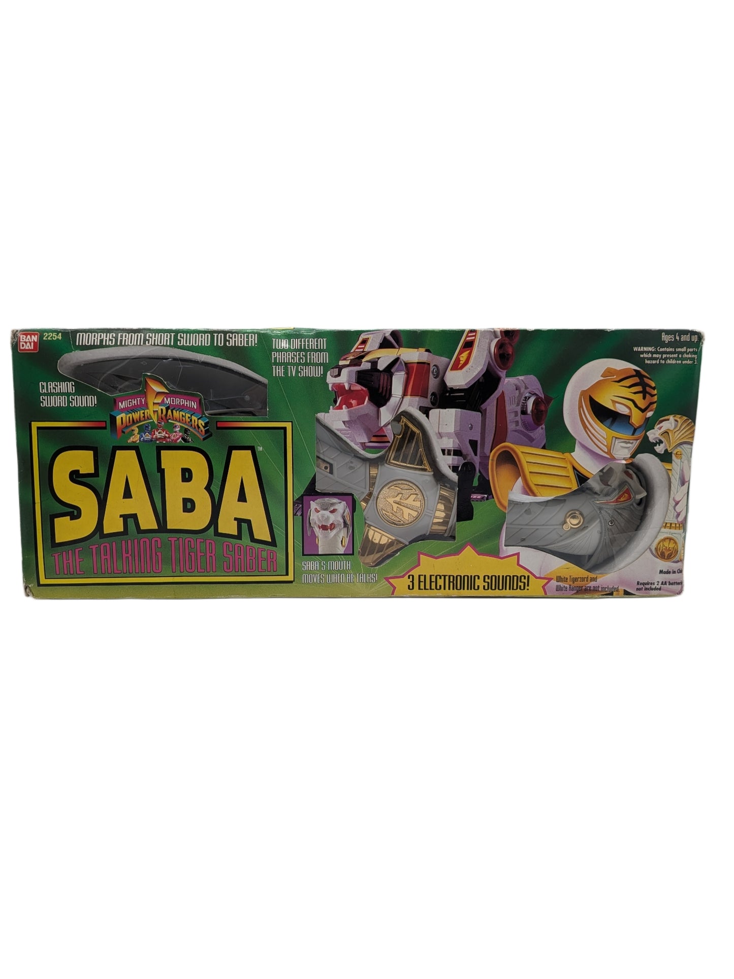 Bandai 1994 Mighy Morphin Power Rangers Saba the Talking Tiger Saber