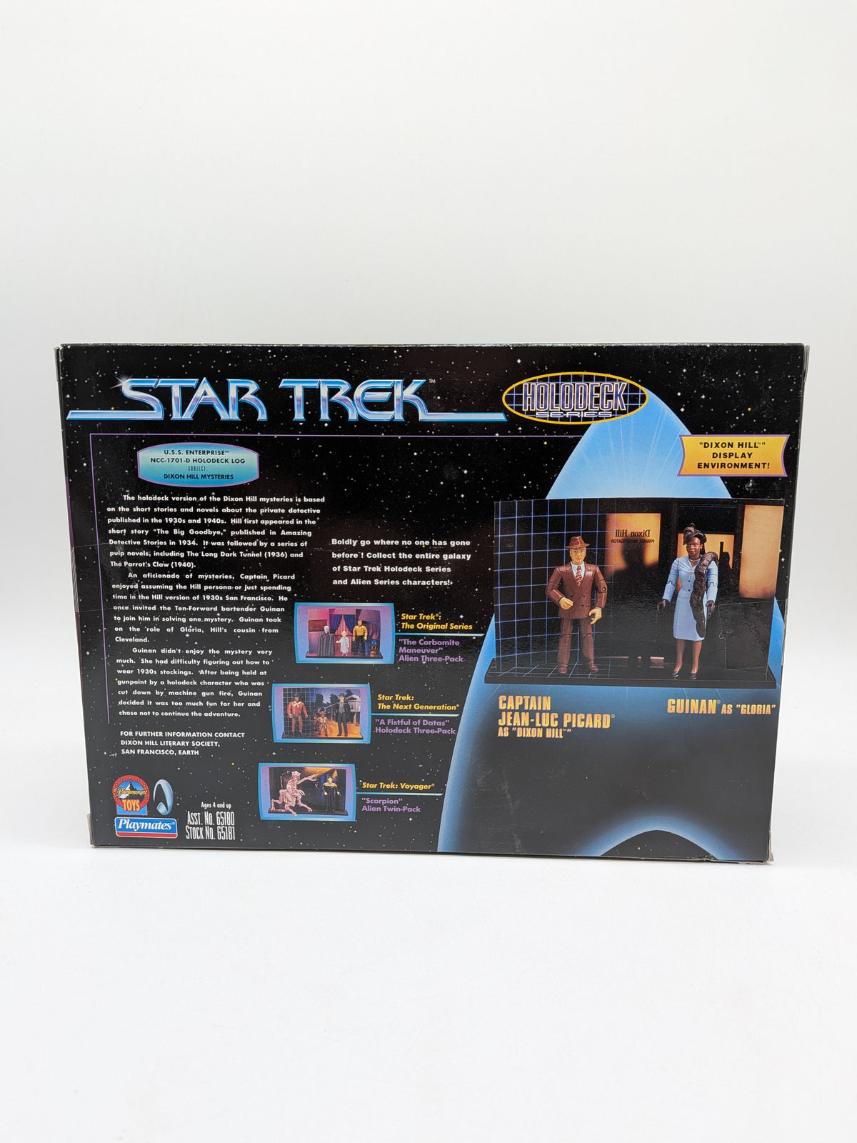 Playmates 1998 Star Trek Holodeck Series Captain Jean-Luc Picard as Dixon Hill and Guinan as Gloria Action, photo 2
