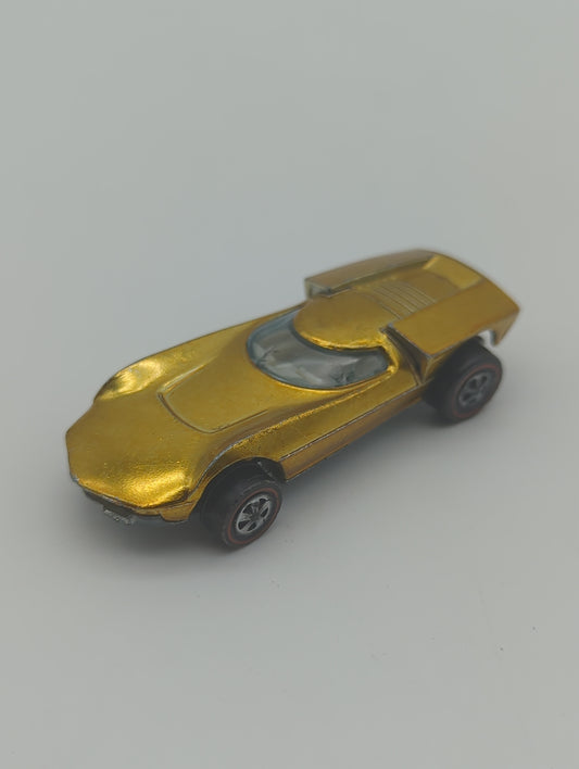 Hot Wheels 1968 Redline Turbofire Gold Loose