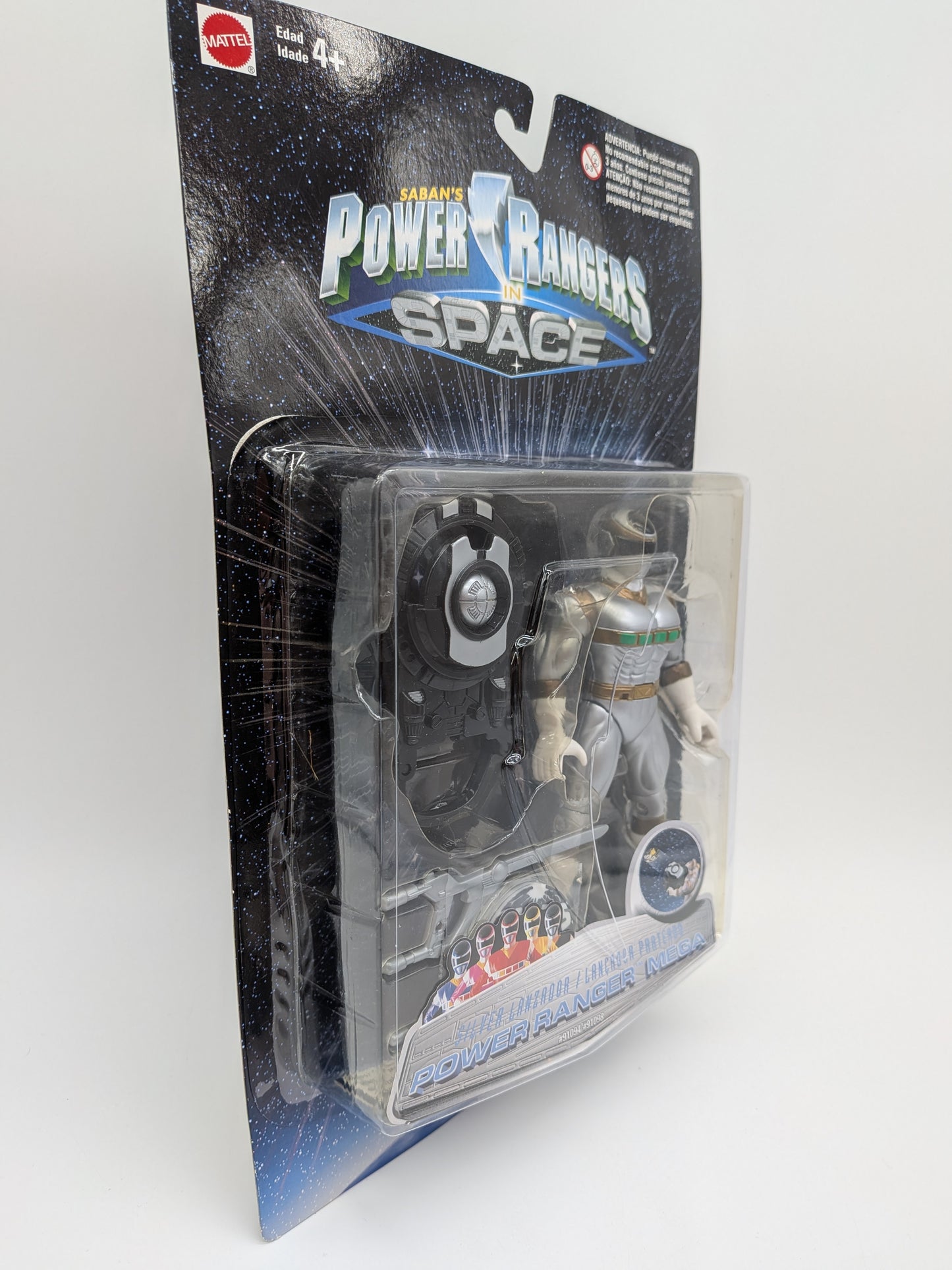 Mattel 2000 Power Rangers in Space Silver Lanzador Action Figure (Latin America Version)