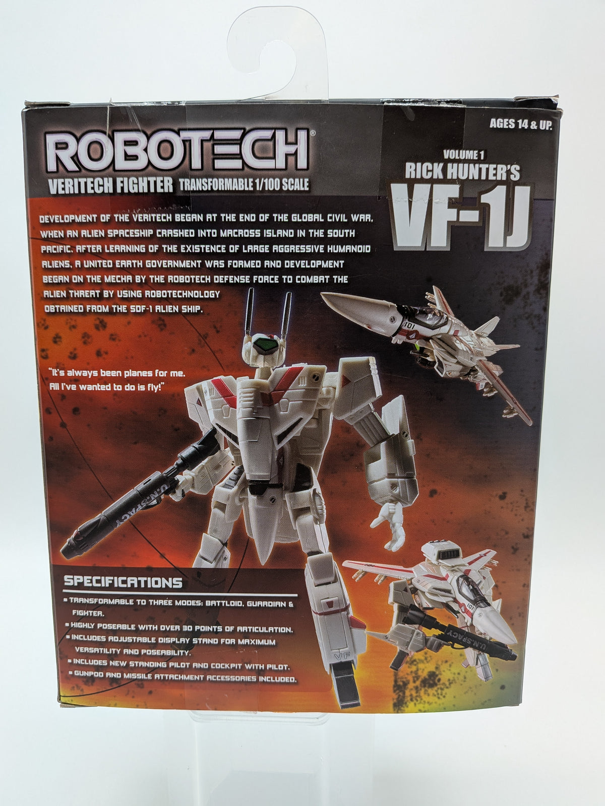 Toynami Robotech Rick Hunter's VF-1J Action Figure, photo 2 of 3