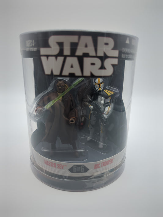 2007 Hasbro Star Wars Order 66 Master Sev and Arc Trooper Action Figures