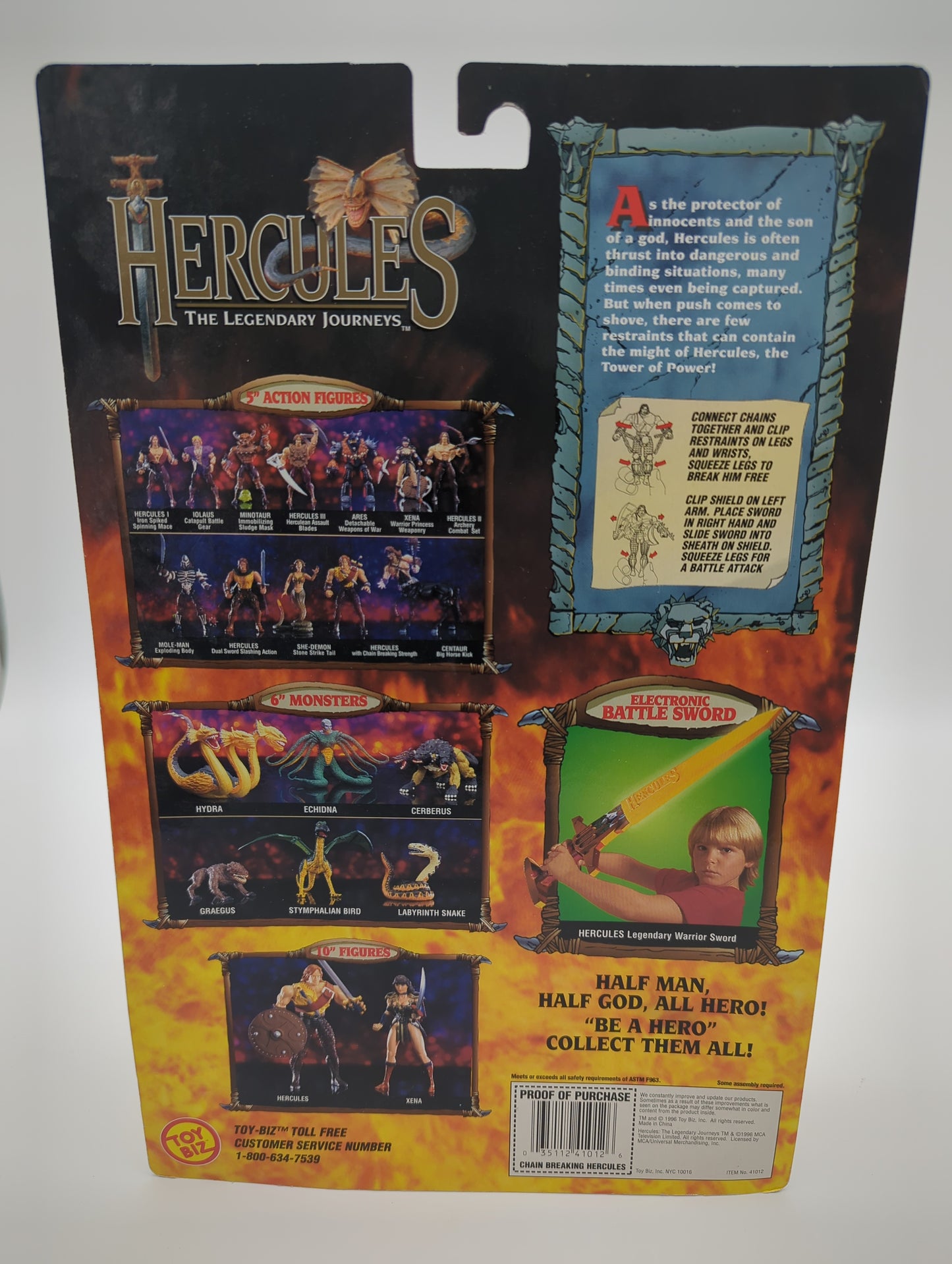 Toy Biz 1996 Hercules The Legendary Journeys Hercules Action Figure