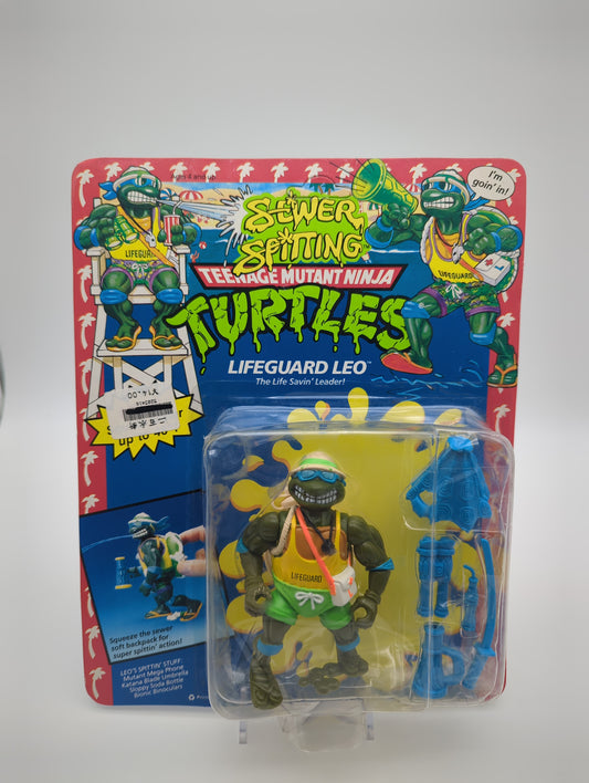 Playmates 1992 Sewer Spitting Teenage Mutant Ninja Turtles Lifeguard Leo Action Figure