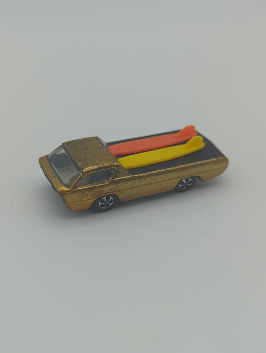 Hot Wheels 1967 Redline Dodge Deora Gold with Surfboards Loose