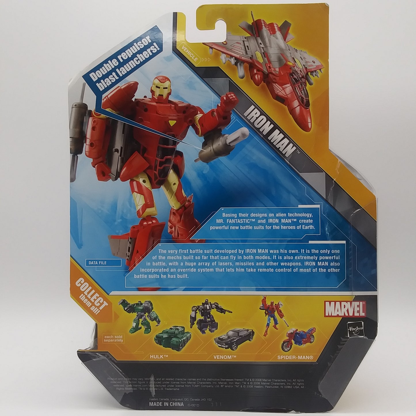 Marvel Universe Transformers Crossovers Iron Man Platinum Toys