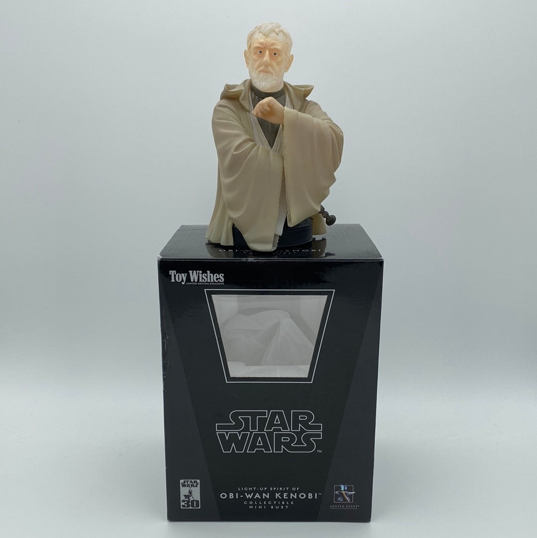 Star Wars Toy Wishes Light-Up Spirit of Obi-Wan Kenobi Collectible Mini Bust