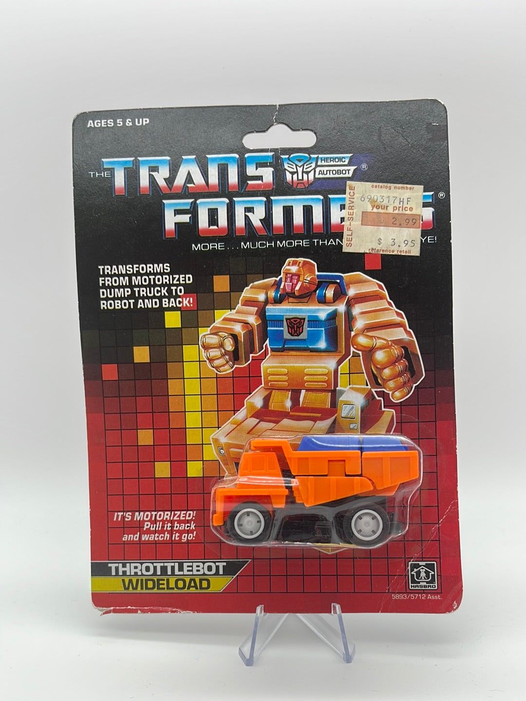 1986 Transformers: Throttlebot- Wideload 100% Complete Sealed