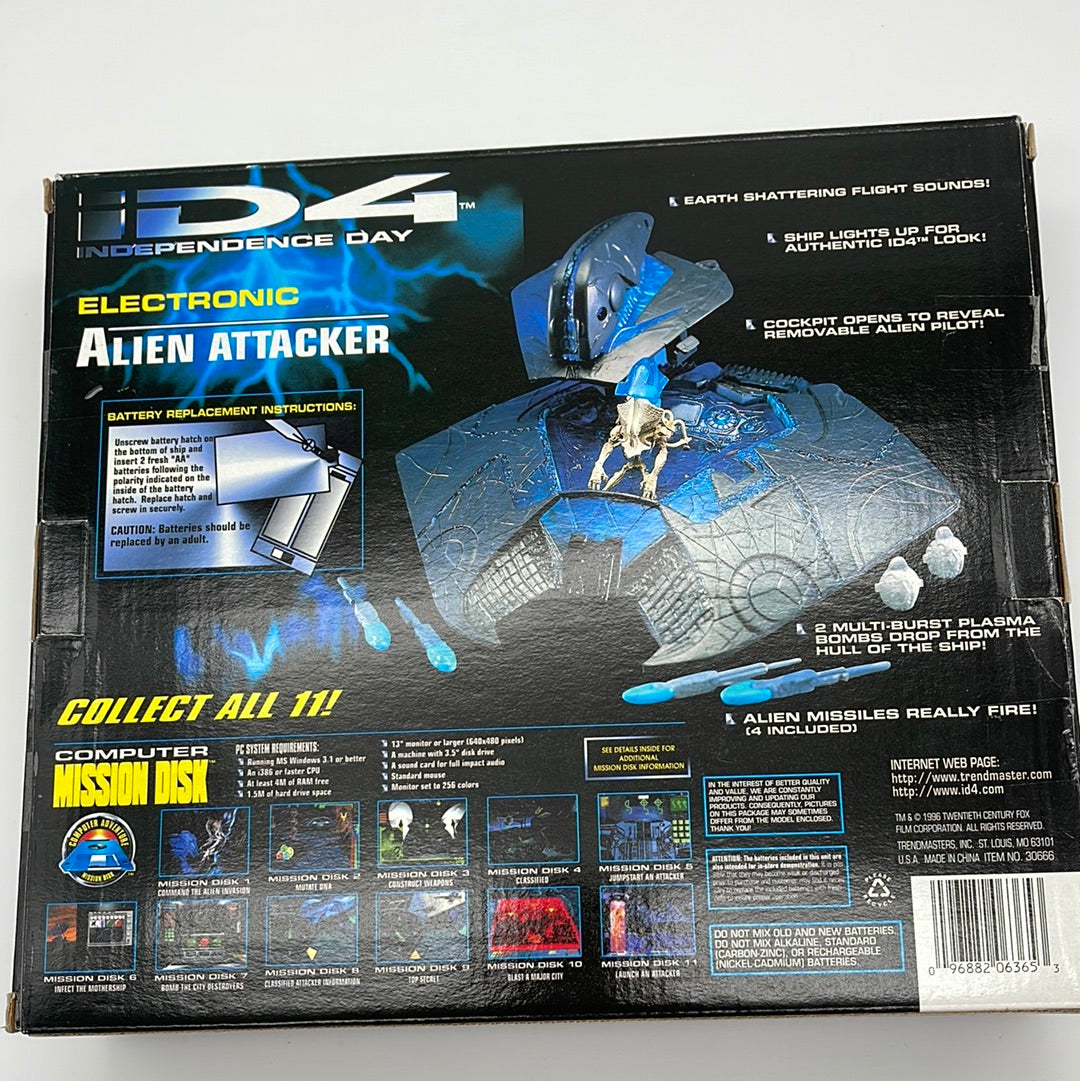 ID4 Independence Day Eletronic Alien Attacker Ship Figure In Box