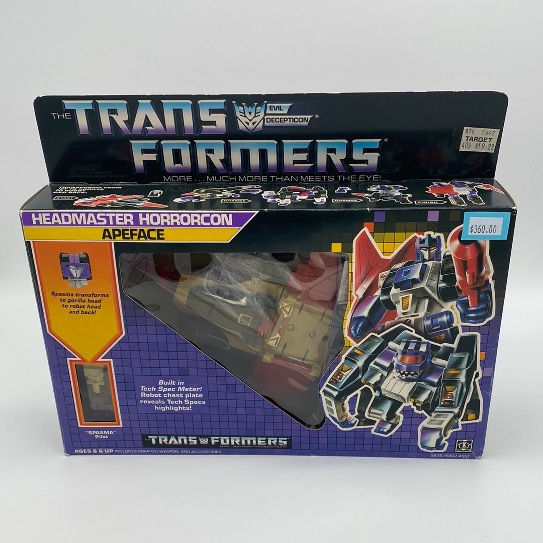 1986 Transformers Headmaster Horrorcon Apeface